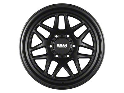 SSW Off-Road Wheels Sierra Matte Black 6-Lug Wheel; 17x9; -25mm Offset (10-24 4Runner)