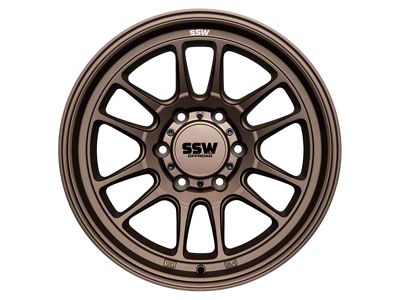 SSW Off-Road Wheels Raptor Matte Bronze 6-Lug Wheel; 17x9; -12mm Offset (03-09 4Runner)