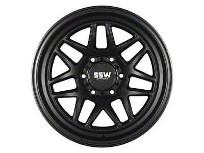 SSW Off-Road Wheels Sierra Matte Black 6-Lug Wheel; 17x9; -25mm Offset (21-25 Bronco, Excluding Raptor)