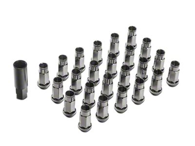 SSW Off-Road Wheels Tungsten Gray Closed Ended Lug Nuts; 12x1.50mm; Set of 24 (05-23 Tacoma)