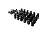 SSW Off-Road Wheels Black Closed Ended Lug Nuts; 14x1.50mm; Set of 20 (07-21 Tundra)