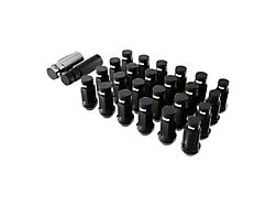 SSW Off-Road Wheels Black Closed Ended Lug Nuts; 14x1.50mm; Set of 20 (07-21 Tundra)
