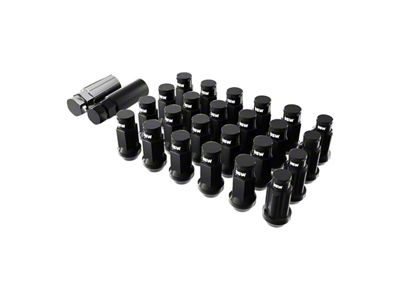 SSW Off-Road Wheels Black Closed Ended Lug Nuts; 14x1.50mm; Set of 20 (07-21 Tundra)