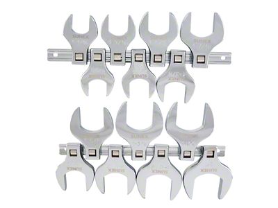 Sunex 1/2-Inch Drive Polished Jumbo SAE Crowfoot Wrench Set; 14-Piece