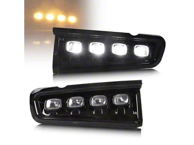 Suparee LED Fog Lights with White/Amber Turn Signals (21-25 Bronco w/ Modular Front Bumper)