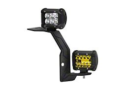 Suparee A-Pillar LED Pod Lights with Mounted Brackets (20-25 Jeep Gladiator JT)