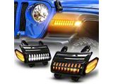 Suparee All-in-One Sequential LED Fender Turn Signal DRL Lights (20-25 Jeep Gladiator JT w/ Factory Halogen Lights)