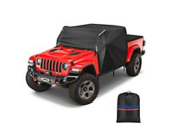 Suparee All-Weather Cab Cover with 52-Inch Light Bar Pocket; Black (20-25 Jeep Gladiator JT)