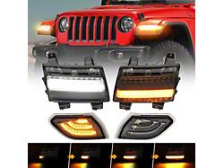 Suparee LED Turn Signal and Side Marker Lights (20-25 Jeep Gladiator JT w/ Factory Halogen Lights)