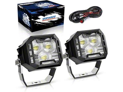 Suparee 3-Inch LED Pod Lights; Spot Beam (Universal; Some Adaptation May Be Required)