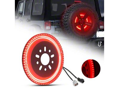 Suparee 3-Sided LED Spare Tire Brake Light (07-18 Jeep Wrangler JK)