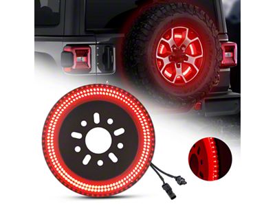 Suparee 3-Sided LED Spare Tire Brake Light (18-25 Jeep Wrangler JL)