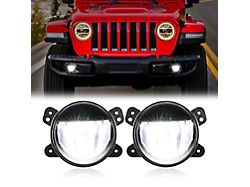Suparee 4-Inch LED Fog Lights (18-25 Jeep Wrangler JL Rubicon, Sahara)