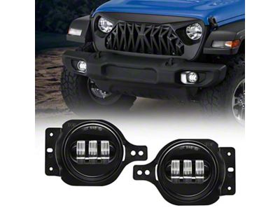 Suparee 4-Inch LED Fog Lights (18-25 Jeep Wrangler JL Sport)