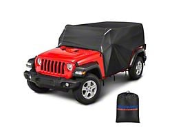 Suparee All-Weather Cab Cover with 52-Inch Light Bar Pocket; Black (07-25 Jeep Wrangler JK & JL 4-Door)