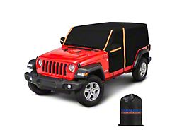 Suparee All-Weather Cab Cover; Black/Orange (07-18 Jeep Wrangler JK 4-Door)
