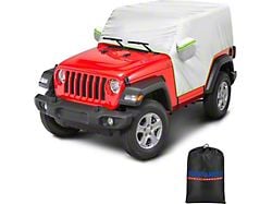 Suparee All-Weather Cab Cover; Gray/Green (07-25 Jeep Wrangler JK & JL 2-Door)