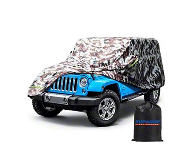 Suparee All-Weather Car Cover; Camouflage (07-18 Jeep Wrangler JK 4-Door)