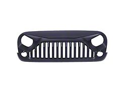 Suparee Angry Eyes Grille; Matte Black (07-18 Jeep Wrangler JK)