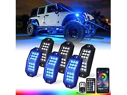 Suparee Discovery Series RGBW Rock Light Kit with Bluetooth App and Remote Control; Set of 6 (Universal; Some Adaptation May Be Required)