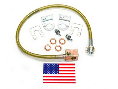SuperLift Bullet Proof Rear Brake Lines for 4 to 6-Inch Lift (97-05 Jeep Wrangler TJ)
