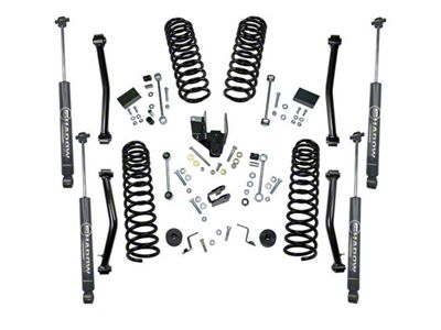 SuperLift 4-Inch Dual Rate Coil Spring Suspension Lift Kit with Shadow Series Shocks (18-25 Jeep Wrangler JL 2-Door)