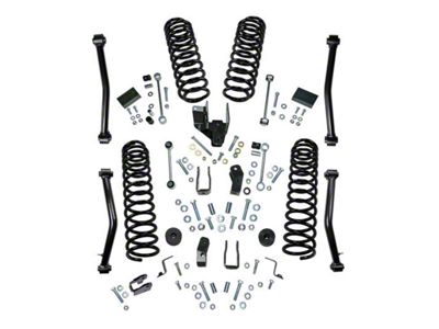 SuperLift 4-Inch Dual Rate Coil Spring Suspension Lift Kit with Shock Extensions (18-25 2.0L or 3.6L Jeep Wrangler JL 2-Door)