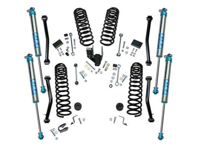 SuperLift 4-Inch Dual Rate Coil Spring Suspension Lift Kit with King 2.0 Shocks (18-25 Jeep Wrangler JL 4-Door, Excluding 4xe & Rubicon 392)