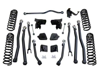 SuperLift 4-Inch Rock Runner Series Long Arm Suspension Lift Kit with FOX 2.0 Reservoir Shocks (07-18 Jeep Wrangler JK 4-Door)