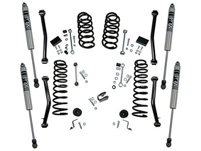 SuperLift 4-Inch Coil Spring Suspension Lift Kit with FOX Shocks (18-25 Jeep Wrangler JL 4-Door, Excluding 4xe & Rubicon 392)