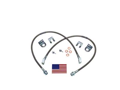 SuperLift Bullet Proof Rear Brake Hose for 3+ Inch Lift (76-86 Jeep CJ5 & CJ7)