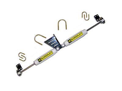 SuperLift Superide High Clearance Dual Steering Stabilizer Kit for 1.50+ Inch Lift (07-18 Jeep Wrangler JK)