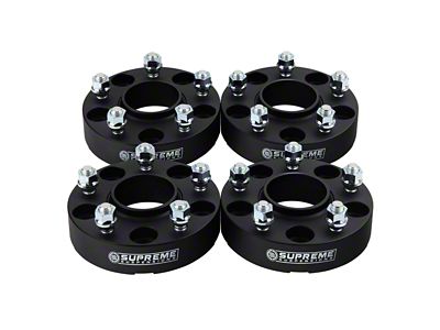 Supreme Suspensions 1.50-Inch Pro Billet Hub and Wheel Centric Wheel Spacers; Set of Four (87-06 Jeep Wrangler YJ & TJ)