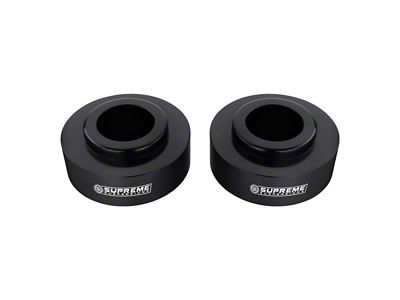 Supreme Suspensions 2.50-Inch Pro Rear Spring Spacer Leveling Kit; Black (03-09 4Runner)
