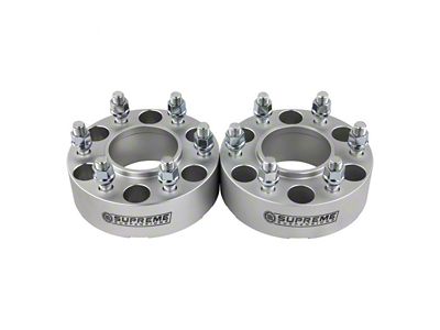 Supreme Suspensions 1.50-Inch Pro Billet Hub Centric Wheel Spacers; Silver; Set of Two (05-25 Frontier)
