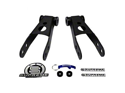 Supreme Suspensions 1.50 to 2-Inch Adjustable Rear Drop Shackles (04-24 Titan, Excluding PRO-4X)