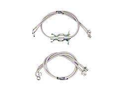 Synergy Manufacturing Stainless Braided Brake Lines; Front and Rear (20-25 Jeep Gladiator JT)
