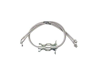Synergy Manufacturing Stainless Braided Brake Lines; Front (20-25 Jeep Gladiator JT)