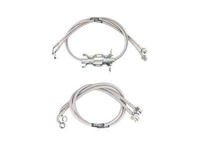 Synergy Manufacturing Stainless Braided Brake Lines; Front and Rear (20-25 Jeep Gladiator JT)