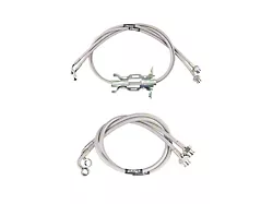 Synergy Manufacturing Stainless Braided Brake Lines; Rear (20-25 Jeep Gladiator JT)