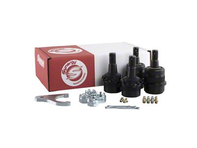 Synergy Manufacturing HD Adjustable Ball Joint Kit; Knurled (07-18 Jeep Wrangler JK)