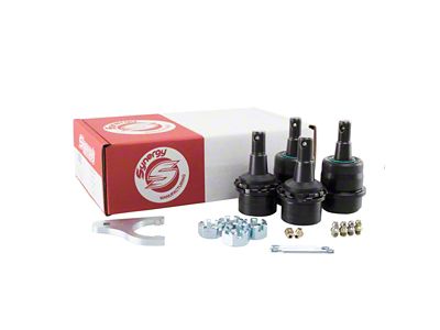 Synergy Manufacturing HD Adjustable Ball Joint Kit; Non-Knurled (07-18 Jeep Wrangler JK)