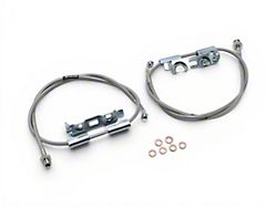 Synergy Manufacturing Stainless Braided Brake Lines; Front (18-26 Jeep Wrangler JL)