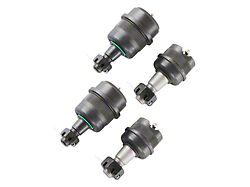 Synergy Manufacturing HD Knurled Ball Joint Set; 2 Uppers and 2 Lowers (99-04 Jeep Grand Cherokee WJ)