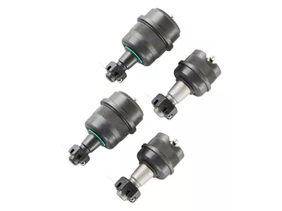 Synergy Manufacturing HD Knurled Ball Joint Set; 2 Uppers and 2 Lowers (99-04 Jeep Grand Cherokee WJ)