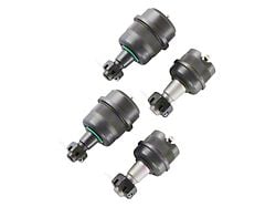 Synergy Manufacturing HD Knurled Ball Joint Set; 2 Uppers and 2 Lowers (07-18 Jeep Wrangler JK)