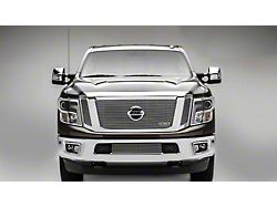 T-REX Grilles Billet Series Upper Grille Insert; Polished (17-19 Titan w/ Forward Facing Camera)