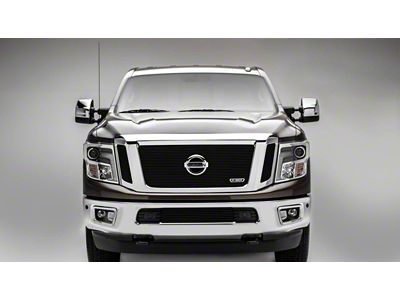 T-REX Grilles Billet Series Upper Grille Insert; Black (16-19 Titan XD w/ Forward Facing Camera)