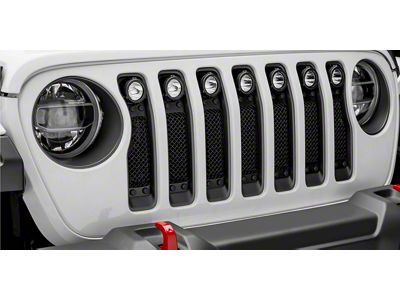 T-REX Grilles Stealth Torch Series Grille Insert with LED Lights; Black (20-23 Jeep Gladiator JT w/o TrailCam, Excluding Sport & Mojave)