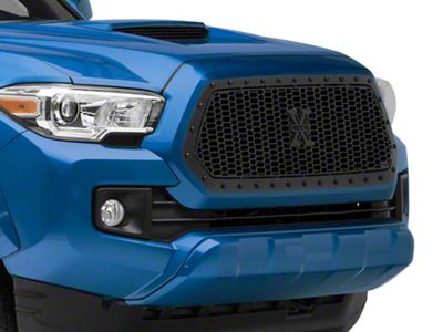 T-REX Grilles Stealth Laser X-Metal Series Upper Grille Insert; Black (16-17 Tacoma)